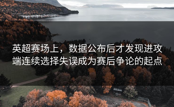 英超赛场上，数据公布后才发现进攻端连续选择失误成为赛后争论的起点